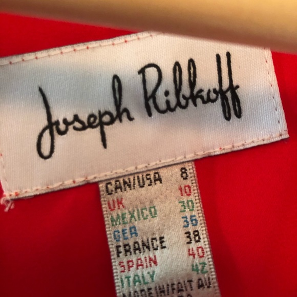 Joseph Ribkoff orange asymetrical top - Picture 3 of 3